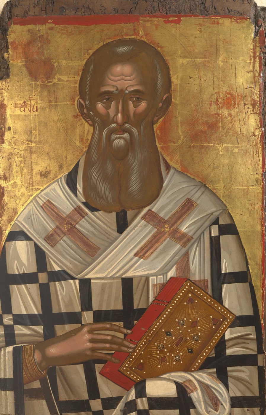 Saint Athanasius, icon by Michael Damaskinos, late 16th century